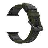 Army Green Canvas Adventurer® Apple Watch Strap