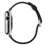 Black Leather Apple Watch Strap