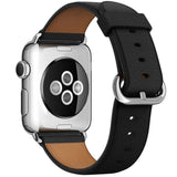 Black Leather Apple Watch Strap