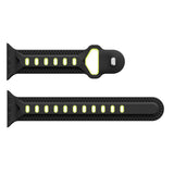Black/Yellow Ventilated Sports Apple Watch Strap