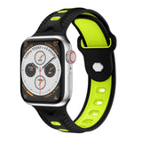 Black/Yellow Ventilated Sports Apple Watch Strap