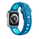 Blue/Light Blue Ventilated Sports Apple Watch Strap