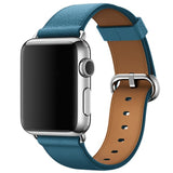 Deep Blue Leather Apple Watch Strap