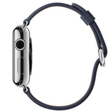 Midnight Blue Leather Apple Watch Strap