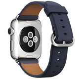Midnight Blue Leather Apple Watch Strap
