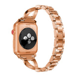 Rose Gold Glamorous Metal Apple Watch Strap