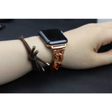 Rose Gold Glamorous Metal Apple Watch Strap II