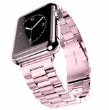 Rose Pink Vintage Metal Apple Watch Strap