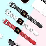 Black Colours Contemporary Apple Sports Band
