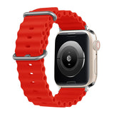 Red Oceanic Apple Watch Strap