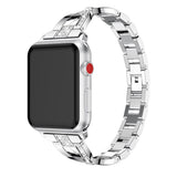 Silver Glamorous Metal Apple Watch Strap