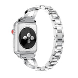 Silver Glamorous Metal Apple Watch Strap