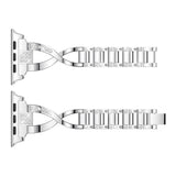 Silver Glamorous Metal Apple Watch Strap