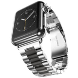 Silver/Black Vintage Metal Apple Watch Strap