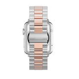 Silver/Rose Gold Vintage Metal Apple Watch Strap