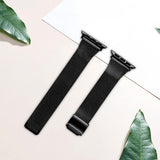 Slim Black Milanese Apple Watch Strap