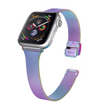 Slim Colourful Milanese Apple Watch Strap