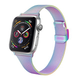 Slim Colourful Milanese Apple Watch Strap