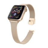 Slim Gold (Vintage) Milanese Apple Watch Strap