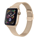 Slim Gold (Vintage) Milanese Apple Watch Strap