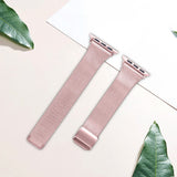 Slim Rose Pink Milanese Apple Watch Strap