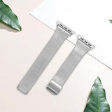 Slim Silver Milanese Apple Watch Strap