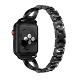 Black Glamorous Metal Apple Watch Strap
