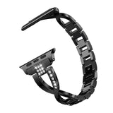 Black Glamorous Metal Apple Watch Strap