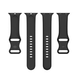 Black Silicone Apple Watch Strap
