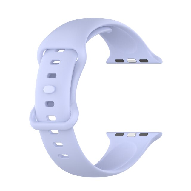Lavender Purple Silicone Apple Watch Strap