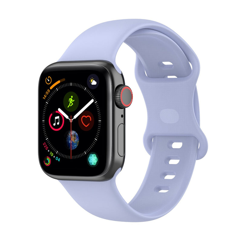 Lavender Purple Silicone Apple Watch Strap