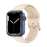 Light Blue Blend Patterned Silicone Apple Watch Strap