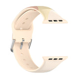 Light Blue Blend Patterned Silicone Apple Watch Strap
