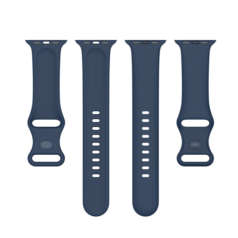 Midnight Blue Silicone Apple Watch Strap
