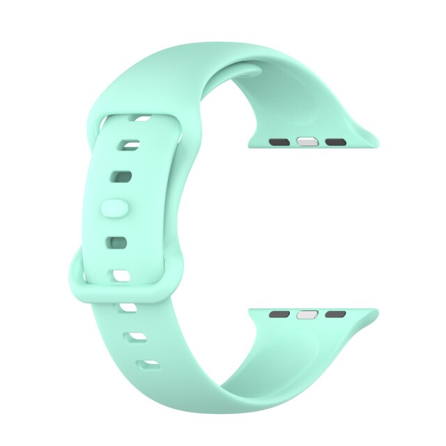 Mint Green Silicone Apple Watch Strap