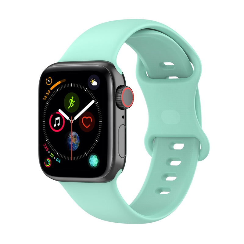 Mint Green Silicone Apple Watch Strap