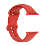 Red Silicone Apple Watch Strap