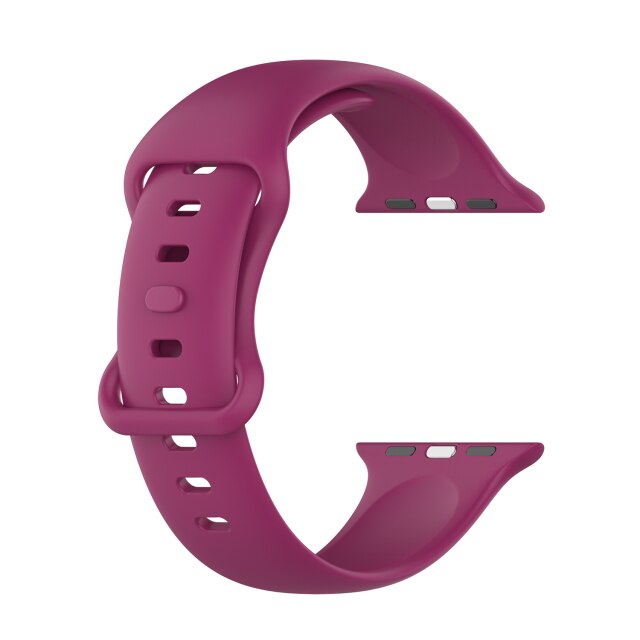 Red Wine Silicone Apple Watch Strap