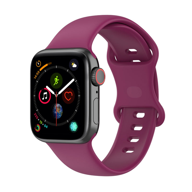 Red Wine Silicone Apple Watch Strap