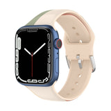 Rose Blend Patterned Silicone Apple Watch Strap