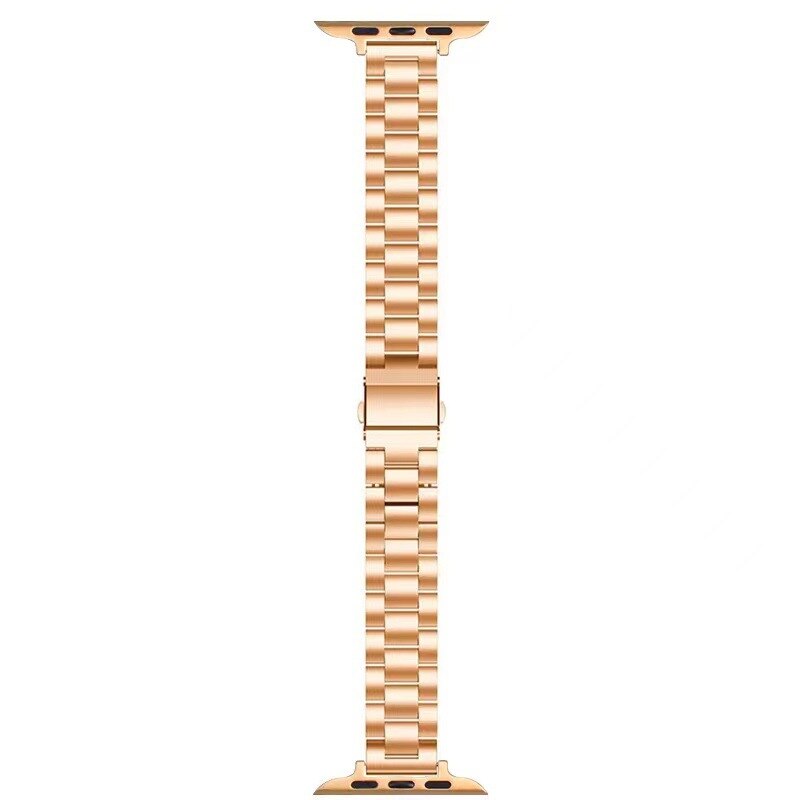 Rose Gold Slim Vintage Metal Apple Watch Strap