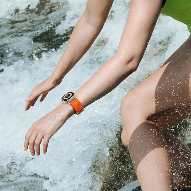 Orange Nordic Loop Apple Watch Strap