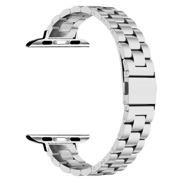 Silver Slim Vintage Metal Apple Watch Strap